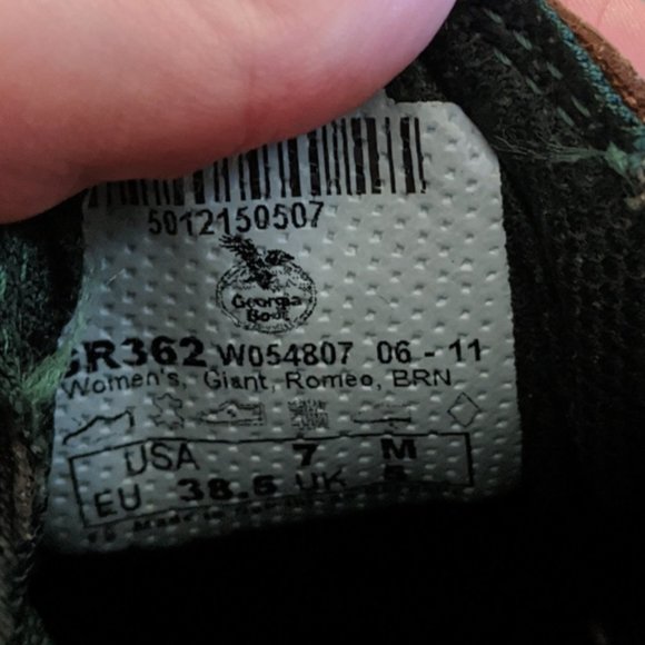 Georgia Giant Romeo Brown Women's Work Brown Leather Boot Romeo Boot Size 7 - Picture 10 of 10